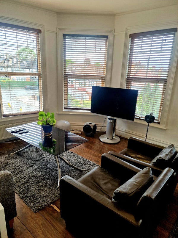 Photo 1: West facing living room - very sunny