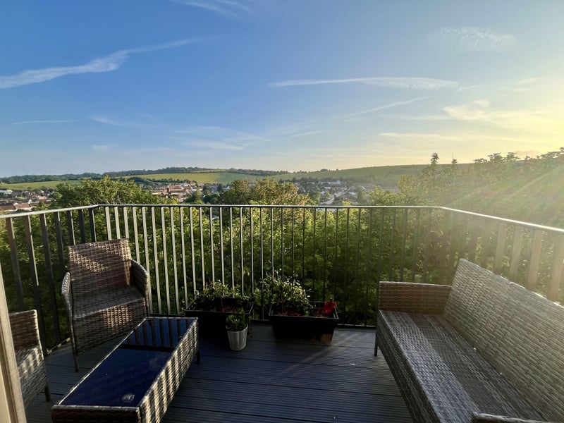 Photo 1: Balcony off lounge 