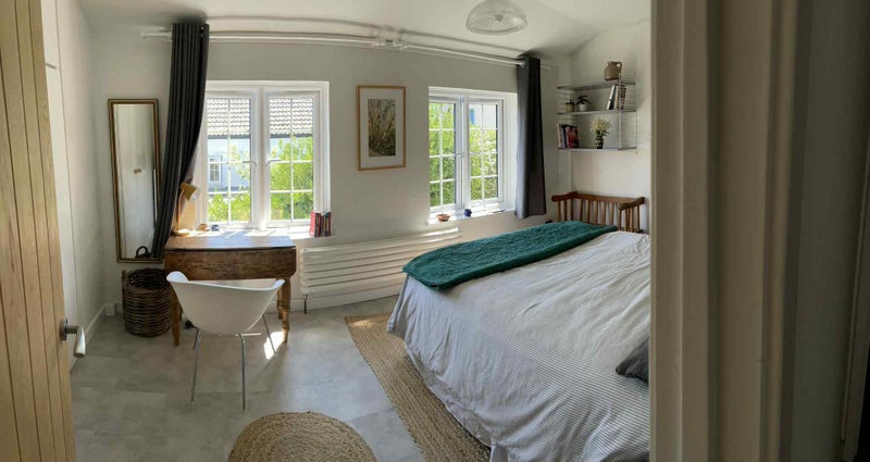 Photo 1: Bedroom - lovely and light with great view and study area