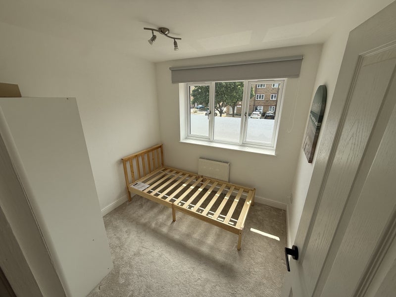 Photo 1: Mattress will be provided prior to your arrival. Privacy window film can be removed if you wish.