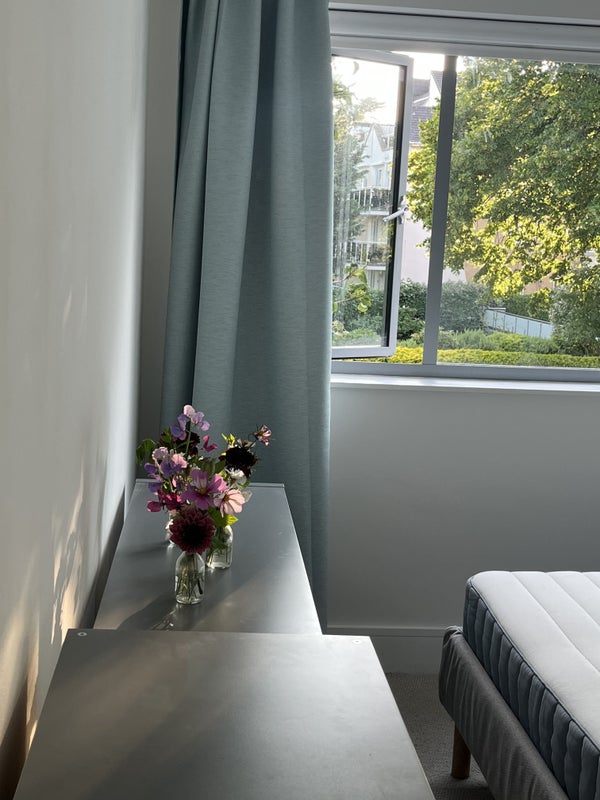 Photo 3: bookshelves and room for TV