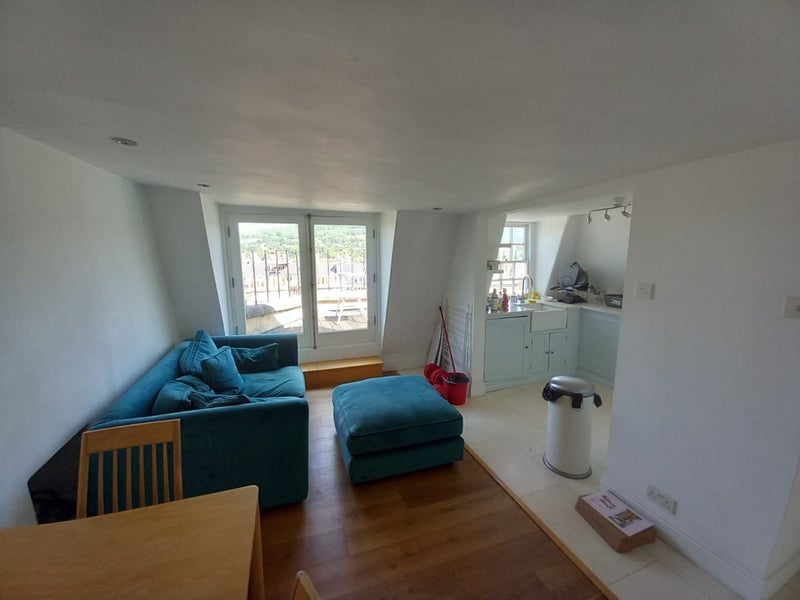 Photo 1: dining/living room