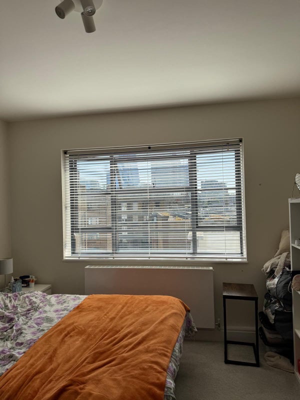 Photo 1: Bedroom with Shard view!