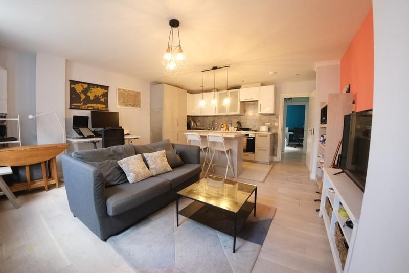 Photo 1: Open Plan Living Room and Kitchen