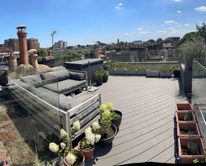 Photo 1: The private roof terrace with views over London