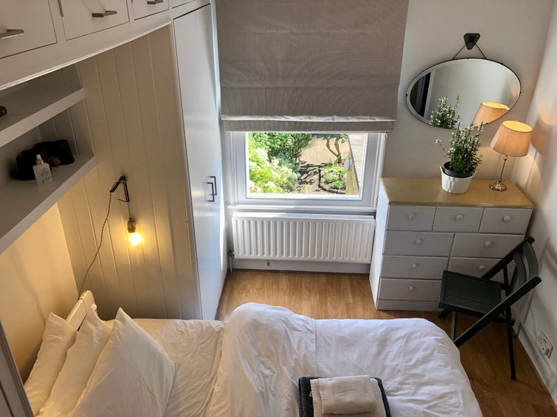 Photo 1: Bedroom overlooking quiet garden