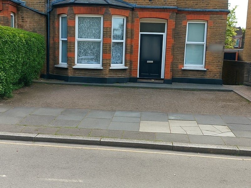 Photo 1: Driveway with parking