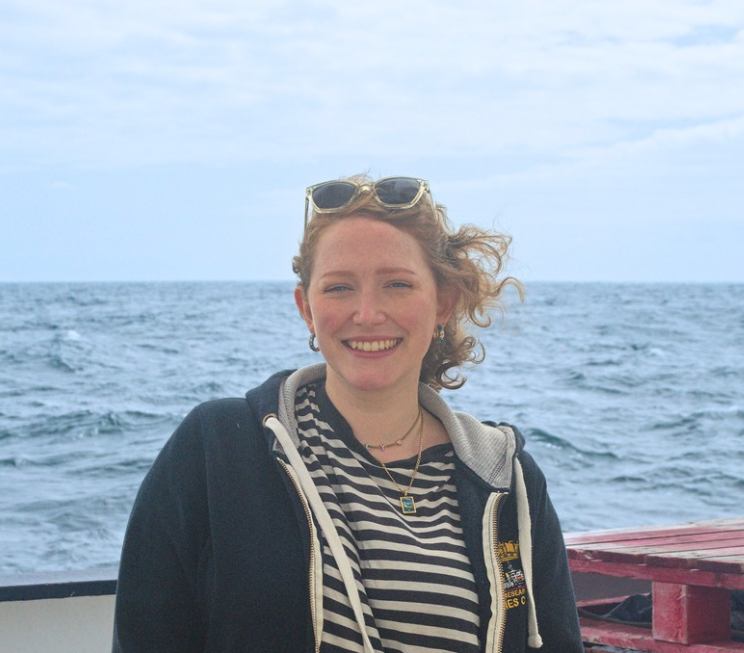 Photo 1: Me out at sea for fieldwork