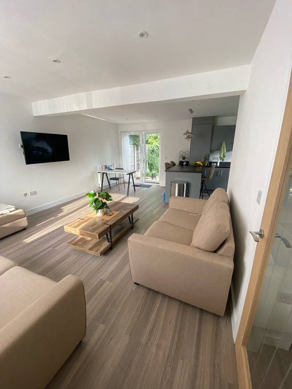 Photo 1: Open plan living area, view 1