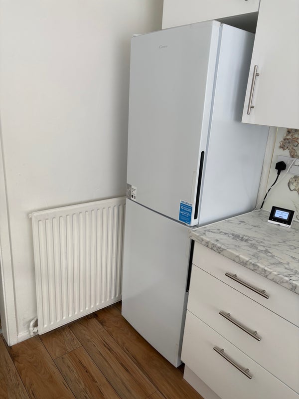 Photo 1: Standing fridge and freezer