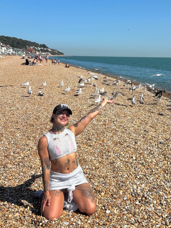Photo 1: At Sandgate beach for bank holiday