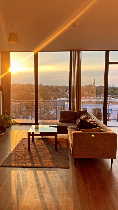 Photo 1: Living Room with the 1st Balcony