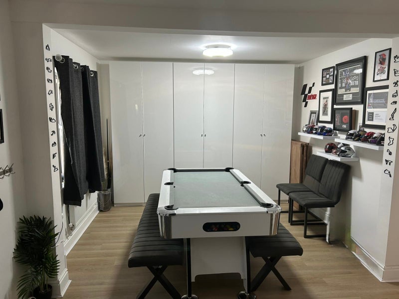 Photo 1: Pool table which also turns in to dining table