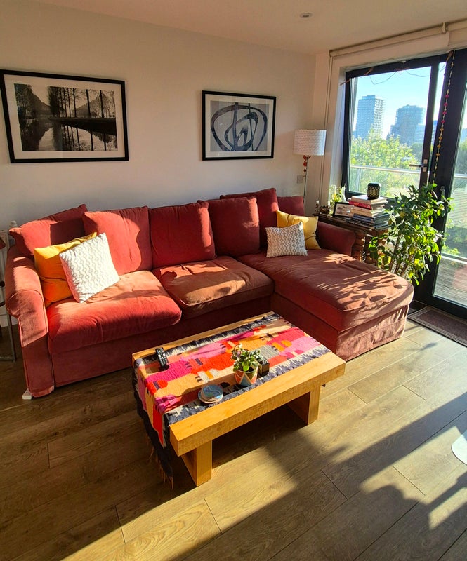 Photo 1: Sunny south and east faving living room