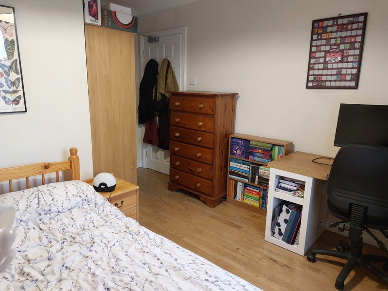 Photo 1: Double bed with desk