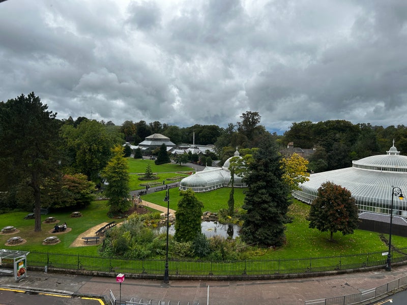 Photo 1: The view from the living room window over the Botanics