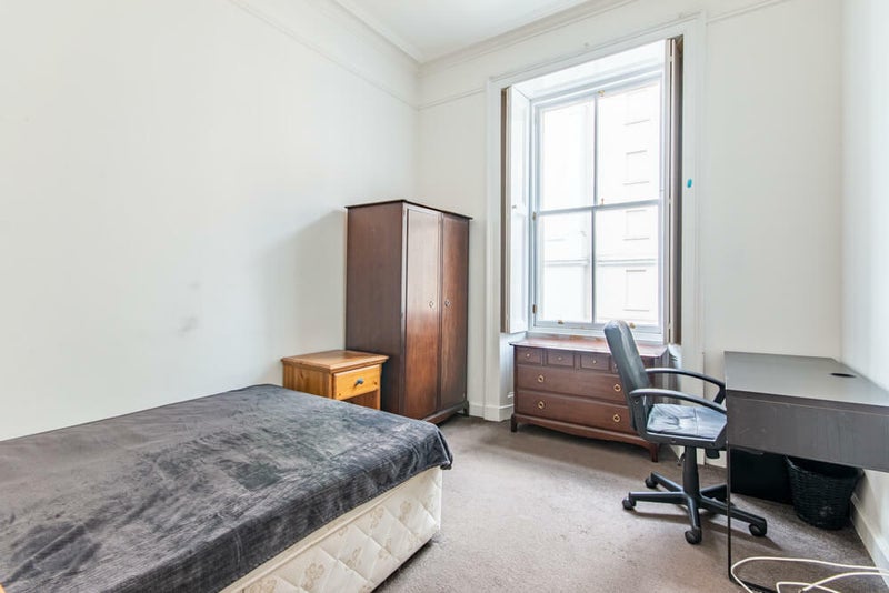 Photo 1: The bedroom (new bedframe since this photo was taken)