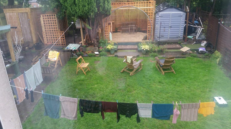 Photo 1: Room with a green view over the labyrinth park behind the fence - welcome to real living