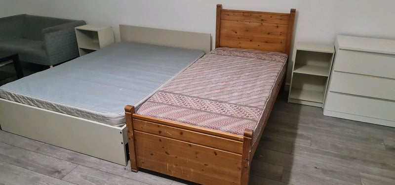 Photo 1: Double and single bed