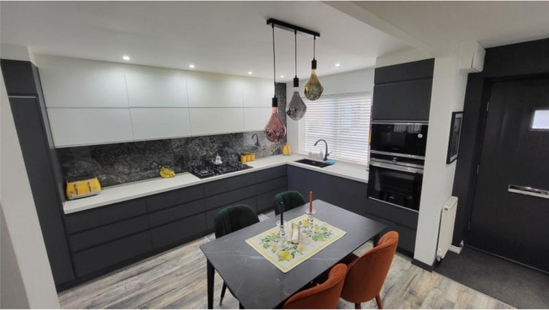 Photo 1: Ultra high spec open-plan kitchen and dining area