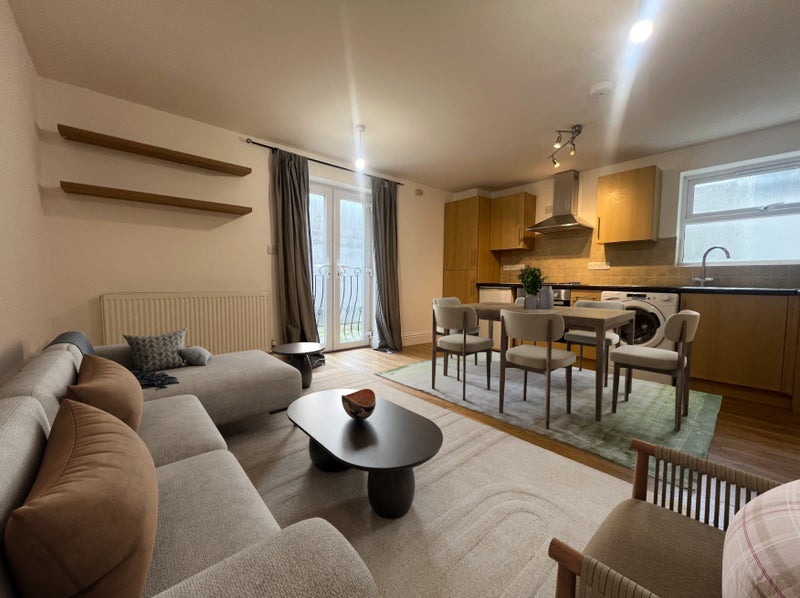 Photo 1: Living Room & Kitchen