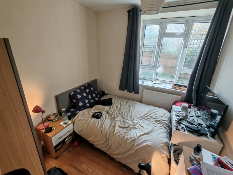 Photo 1: Furniture, except the desk and laundry basket, comes with the room