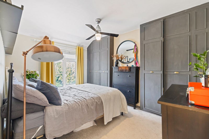 Photo 1: The bedroom is available furnished or unfurnished. Wardrobes are built-in.