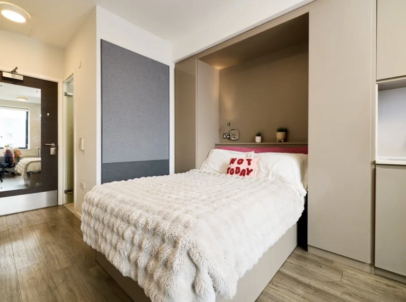 Photo 1: Under-bed Storage, Bed Light, Mattress-Duvet Set