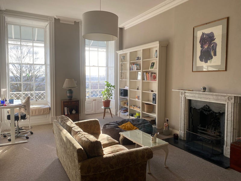 Photo 1: Living room with views over Bristol 