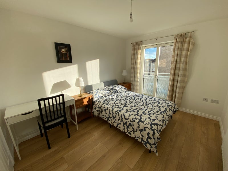 Photo 1: Huge room with double bed, two bedside tables a large desk & chair, and a large built-in wardrobe