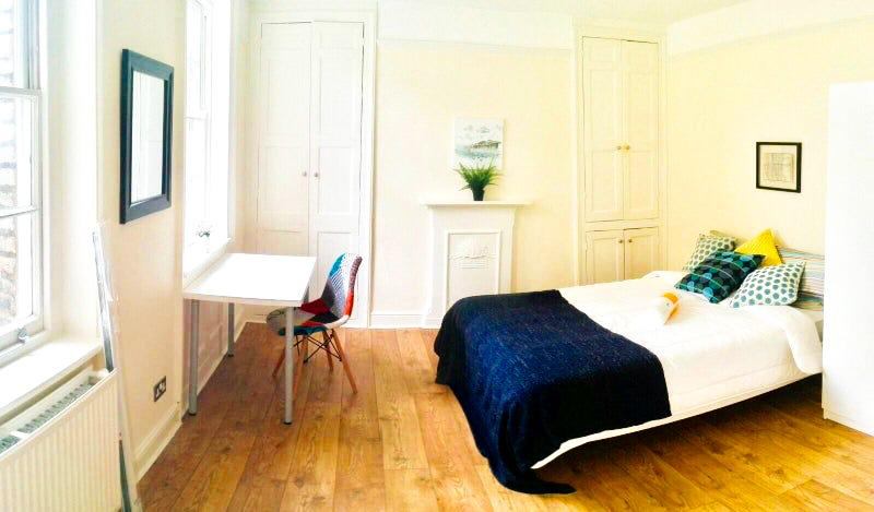 Photo 1: fresh, bright, two windows overlooking garden first floor room