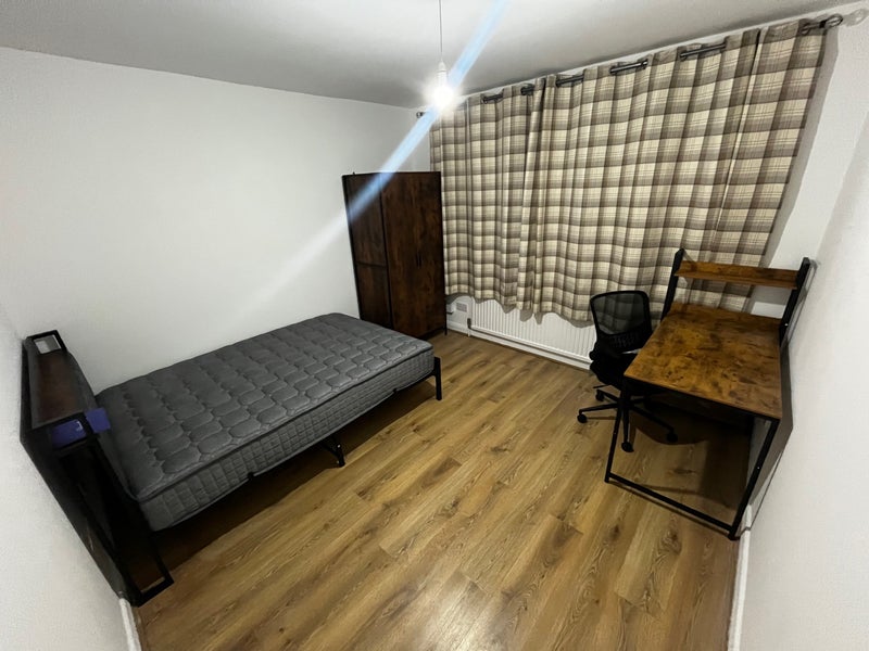 Photo 1: Double room with brand new furniture - bed/mattress, wardrobe, desk/chair, chest of drawer