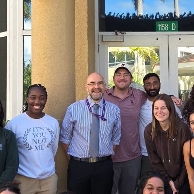 Photo 1: Me with some of my current students 