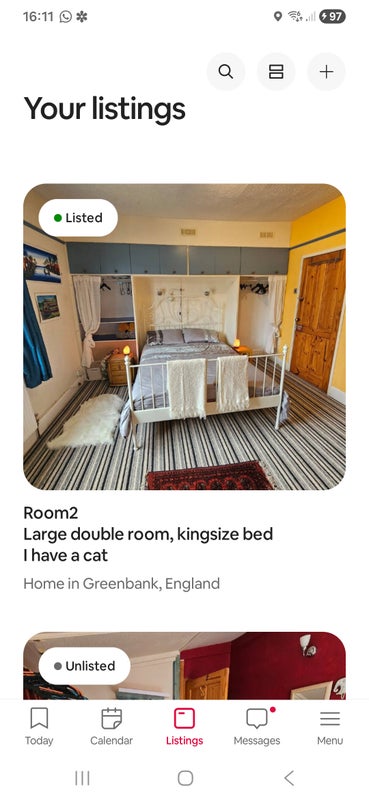 Photo 1: Large double room 