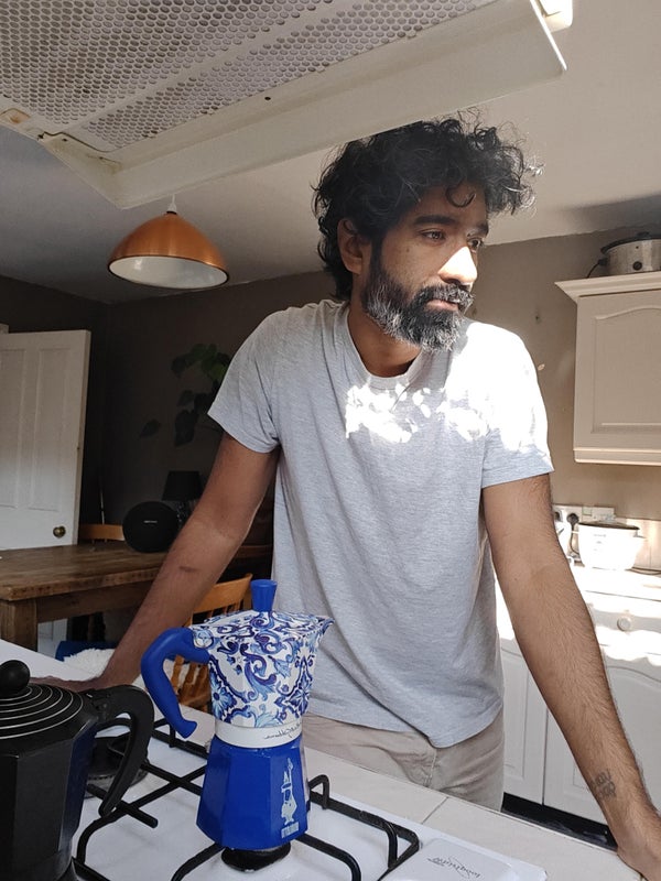 Photo 1: Me irl before coffee