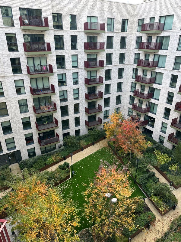 Photo 1: Your view from apartment to communal garden