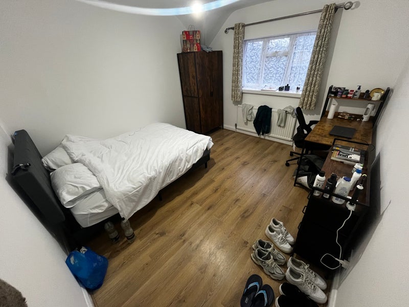 Photo 1: Double room with brand new furniture - bed/mattress, wardrobe, desk/chair, chest of drawer