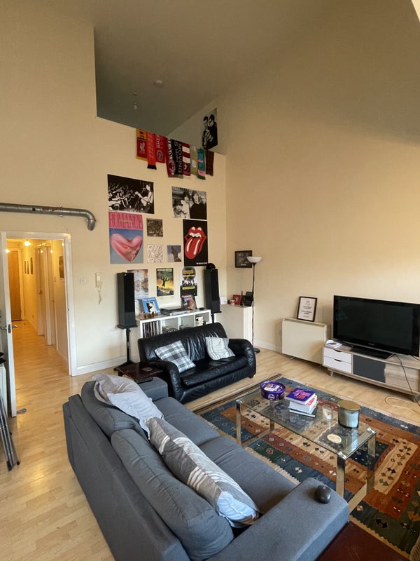 Photo 1: Black Sofa belongs to the upstairs bedroom - Happy to move back up before you move in