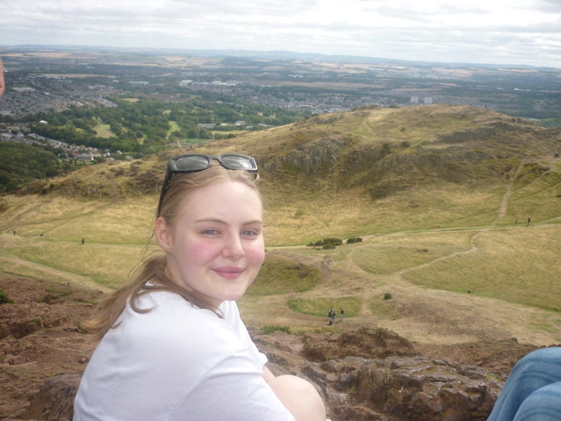 Photo 1: At the top of Arthur's Seat