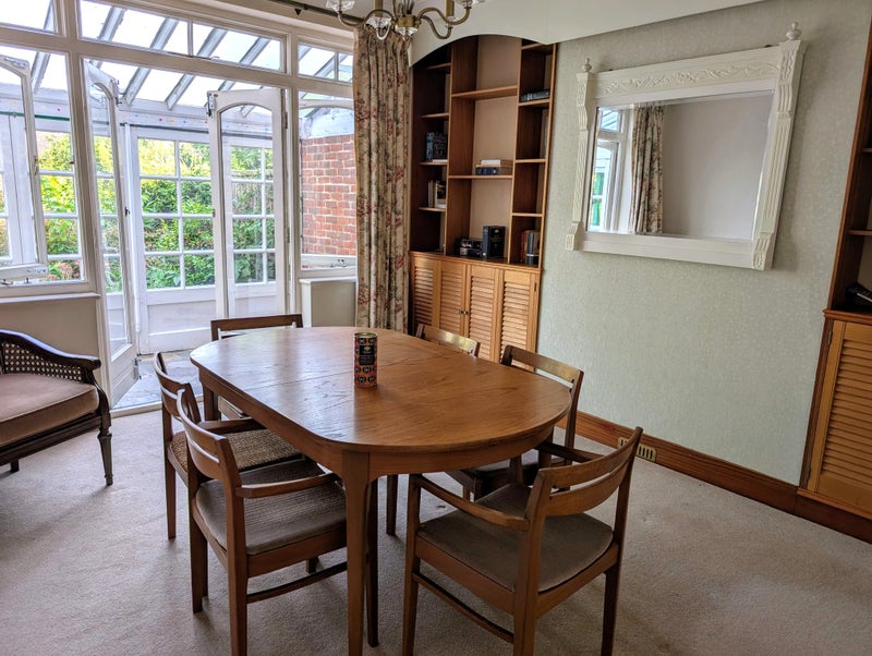Photo 1: Airy dining room + morning room (both v warm as the sunlight comes through)