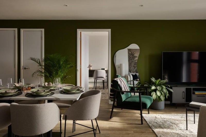 Photo 1: Living room (furnishings and TV not included)