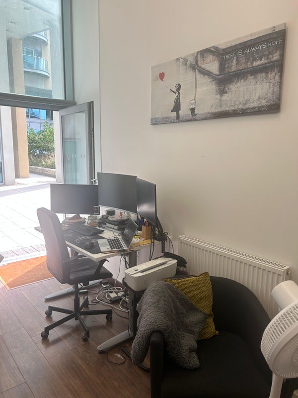 Photo 1: Room work area view to terrace