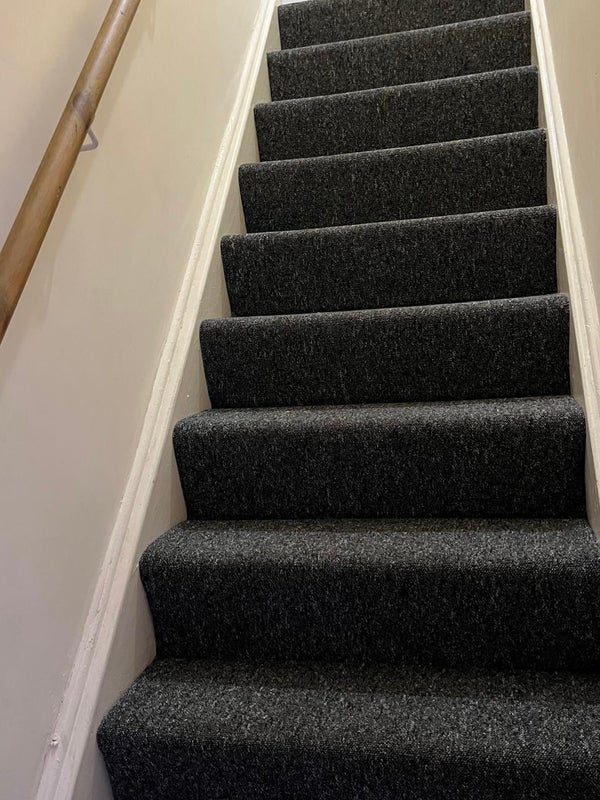 Photo 1: Stairs up to flat from double front door