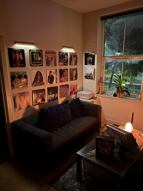 Photo 1: Vinyl Wall in Living Room