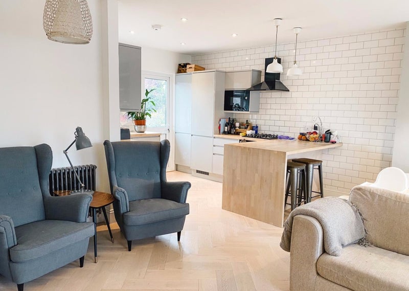 Photo 1: Open plan kitchen