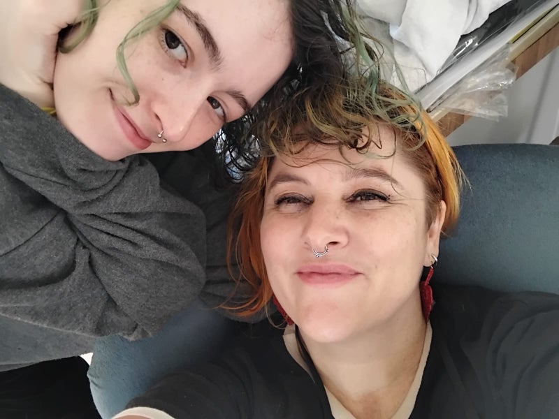 Photo 1: That's me and my (trans) son (22)