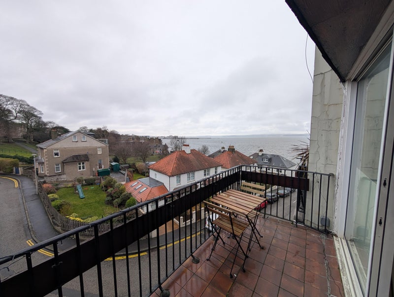 Photo 1: Balcony, with view of Firth of Forth