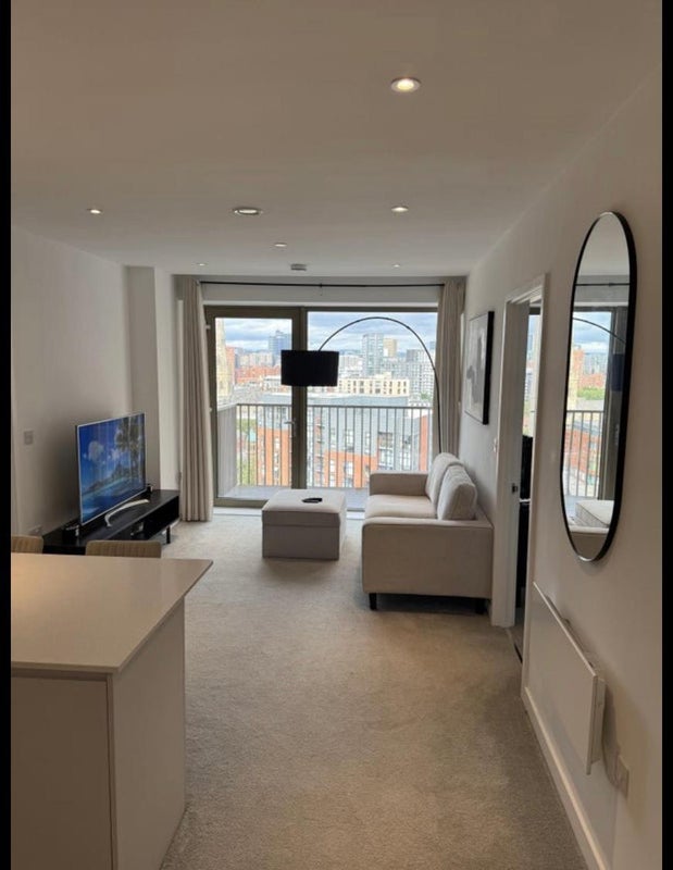 Photo 1: Living room with a great view