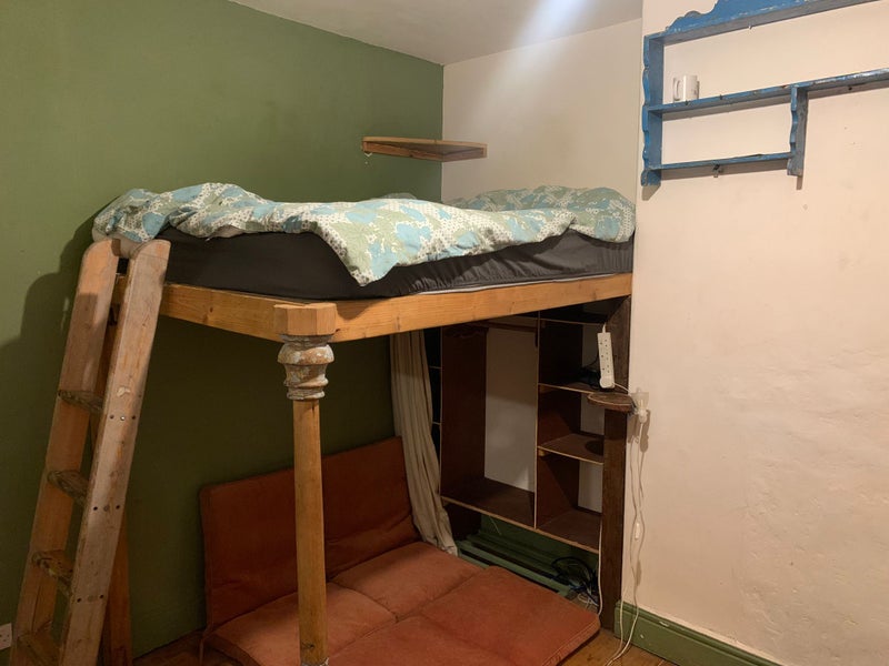 Photo 1: Available Bedroom loft bed and shelving