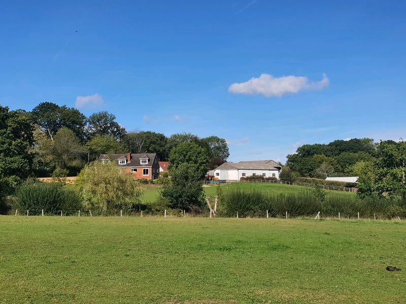 Photo 1: Farmhouse & buildings